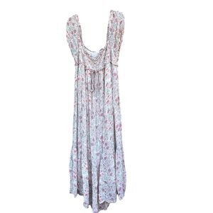 Anthropologie Wildflower Tiered Maxi Dress | Size L | Cottagecore Boho Prairie